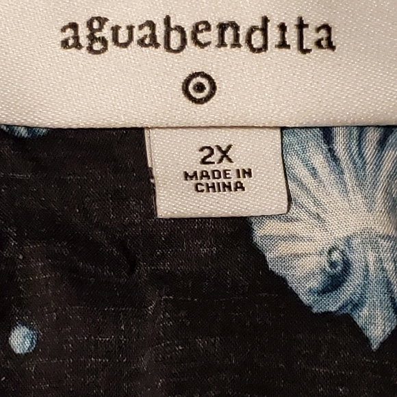 New Agua Bendita X Deep Sea Wrap Skirt Size 2X Nautical Starfish Sea Horse Print - Picture 5 of 5